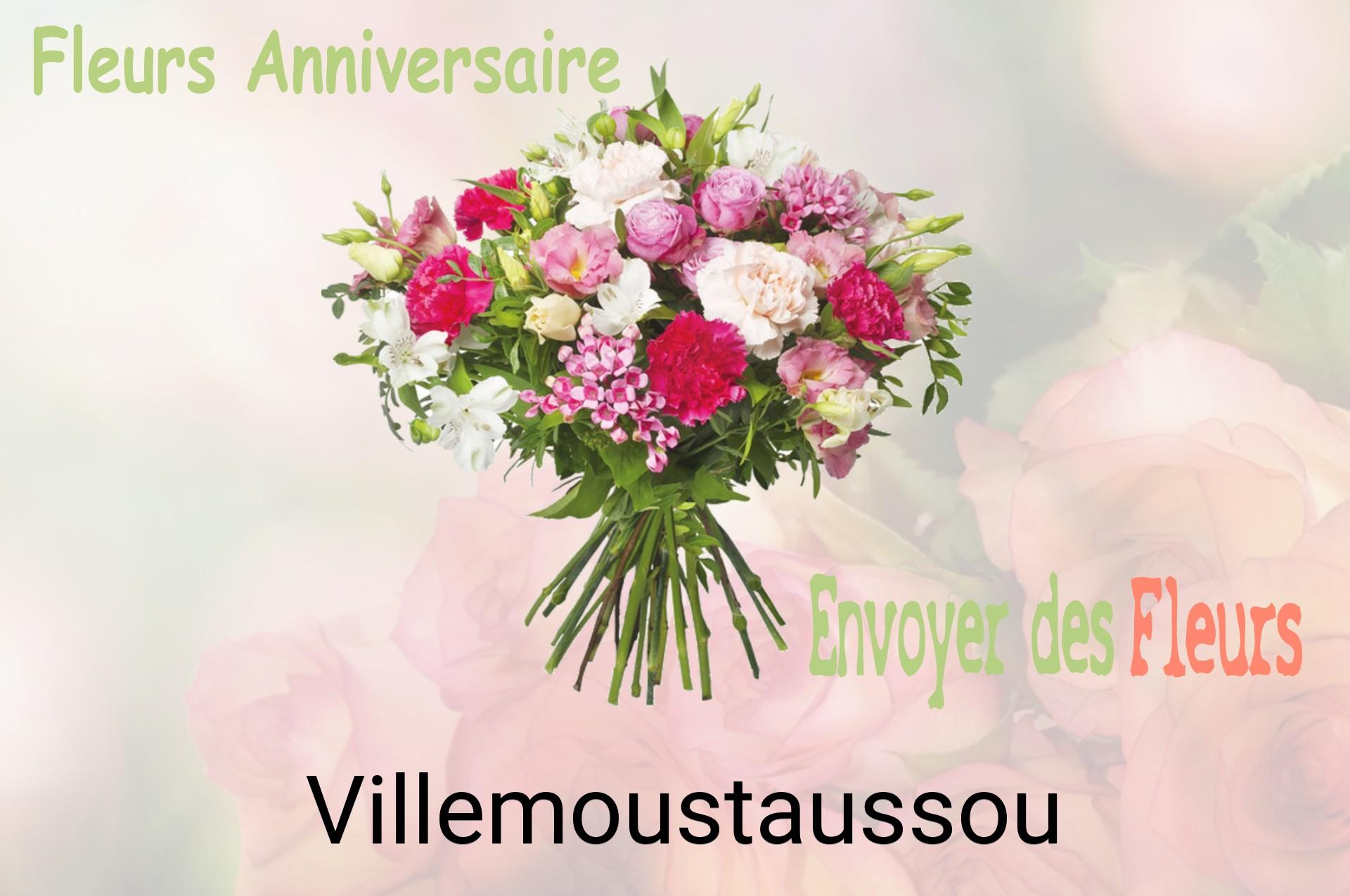 Bouquet de fleurs d’anniversaire livré à Villemoustaussou